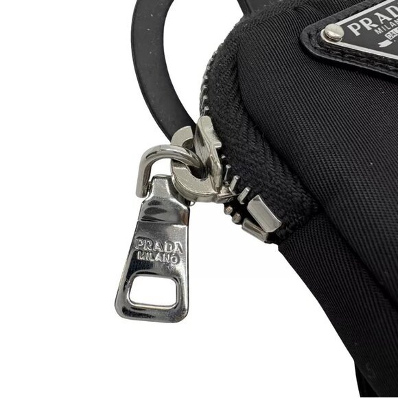 Authentic PRADA Tessuto With Pouch Smart Phone Holder Black Rubber - Picture 13 of 16
